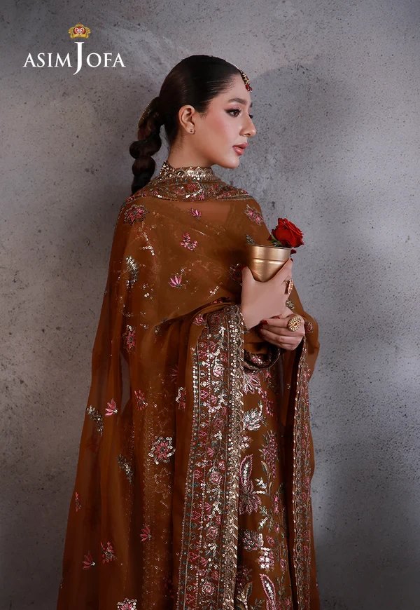 AJULN-03 Embroidered Chiffon - SKU: AJULN-03-UNS