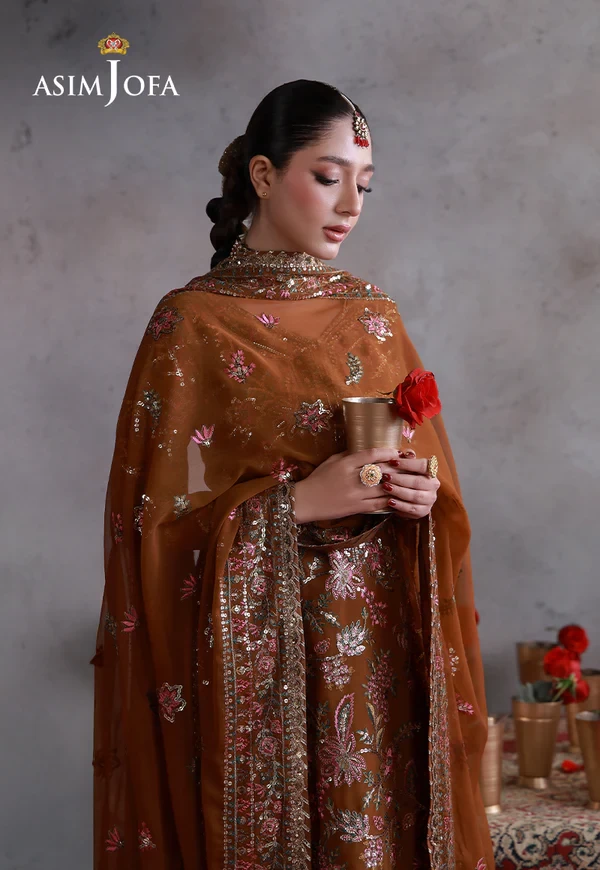 AJULN-03 Embroidered Chiffon - SKU: AJULN-03-UNS