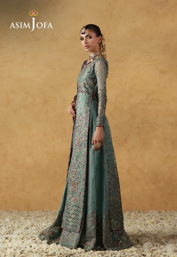 AJULN-05 Embroidered Javeria Net - SKU: AJULN-05-UNS