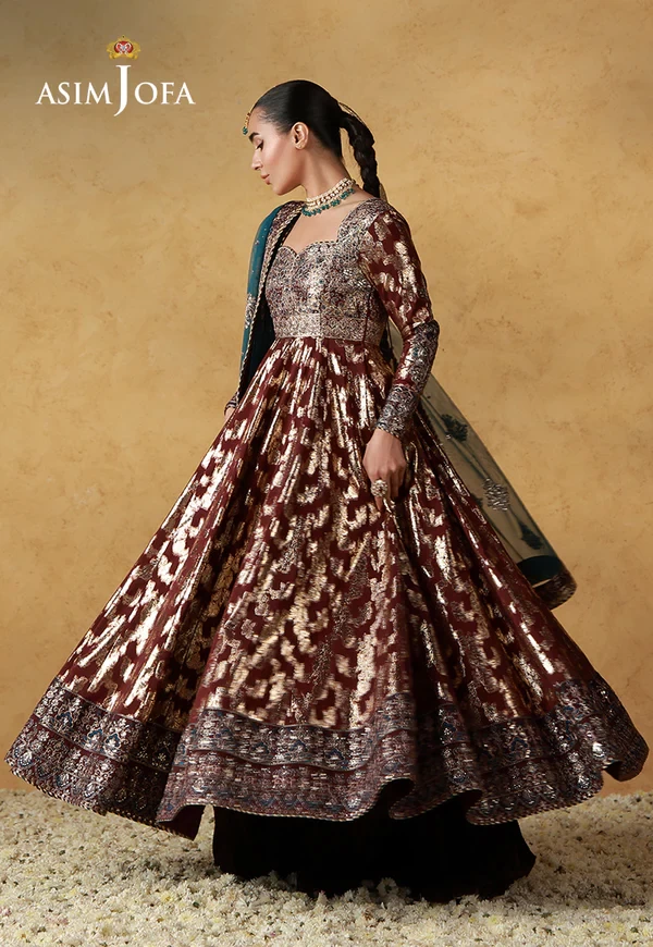 AJULN-18 Embroidered Banarasi - SKU: AJULN-18-UNS