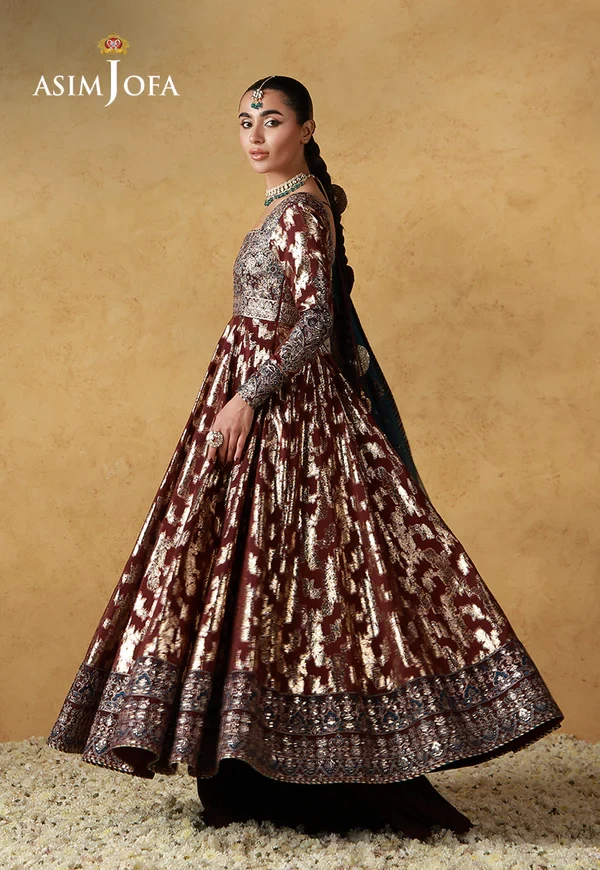 AJULN-18 Embroidered Banarasi - SKU: AJULN-18-UNS