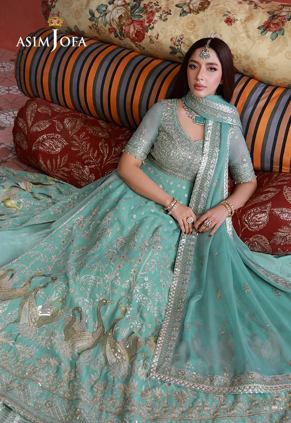 AJULN-04 Embroidered Chiffon - SKU: AJULN-04-UNS