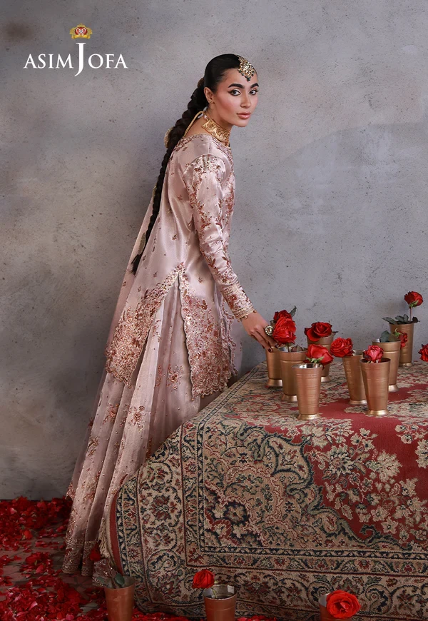 AJULN-15 Embroidered Zari Tissue Net - SKU: AJULN-15-UNS