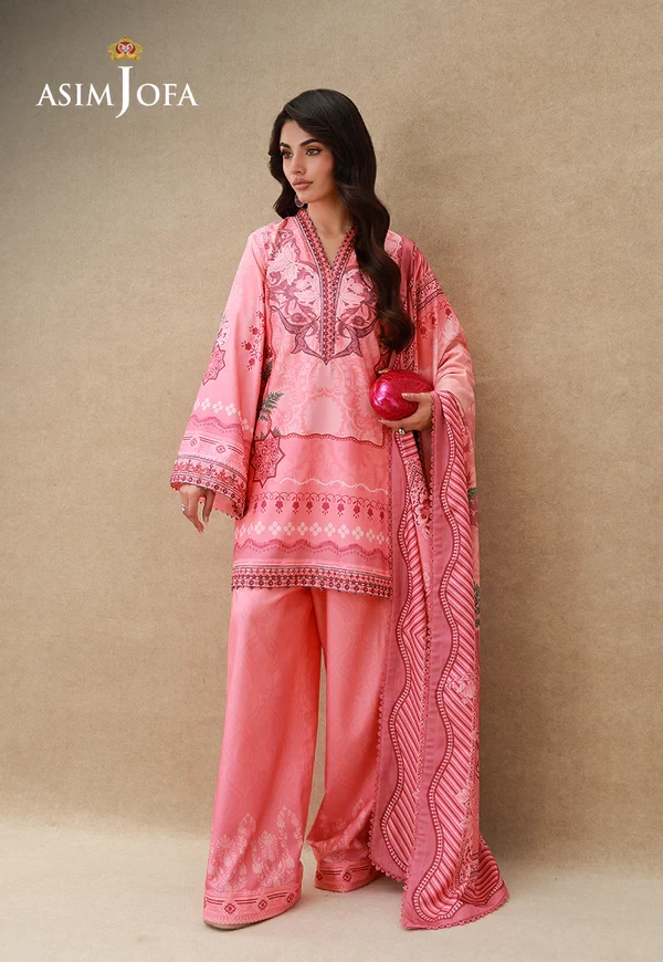 AJULSC-09 Embroidered Crepe Silk - SKU: AJULSC-09-UNS