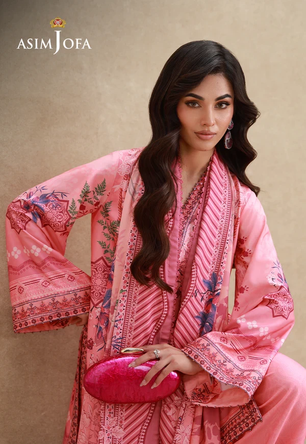 AJULSC-09 Embroidered Crepe Silk - SKU: AJULSC-09-UNS