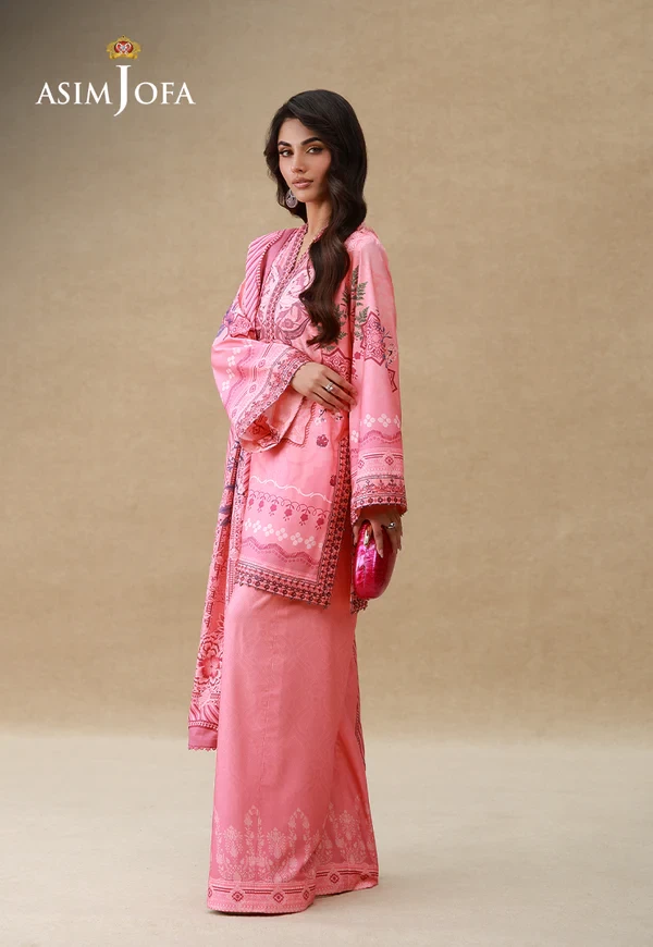 AJULSC-09 Embroidered Crepe Silk - SKU: AJULSC-09-UNS