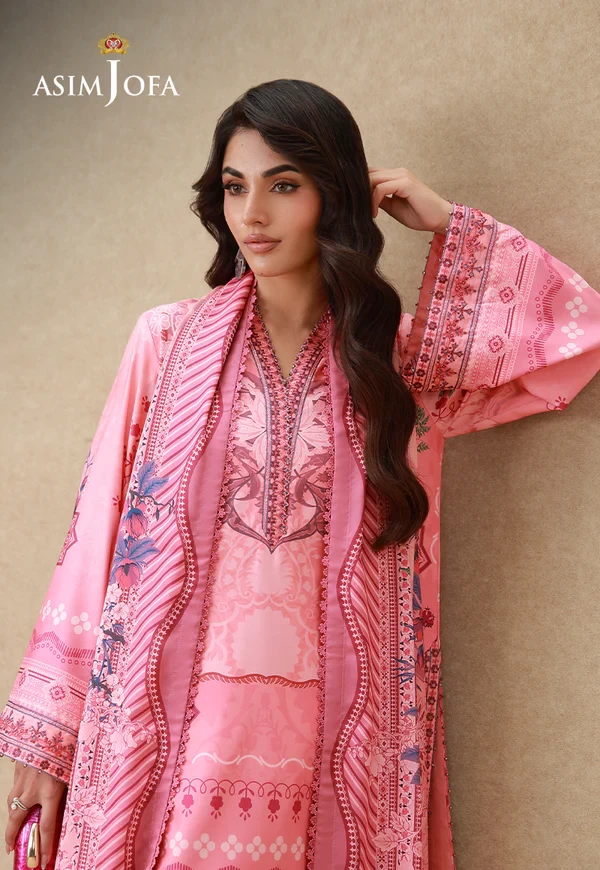 AJULSC-09 Embroidered Crepe Silk - SKU: AJULSC-09-UNS