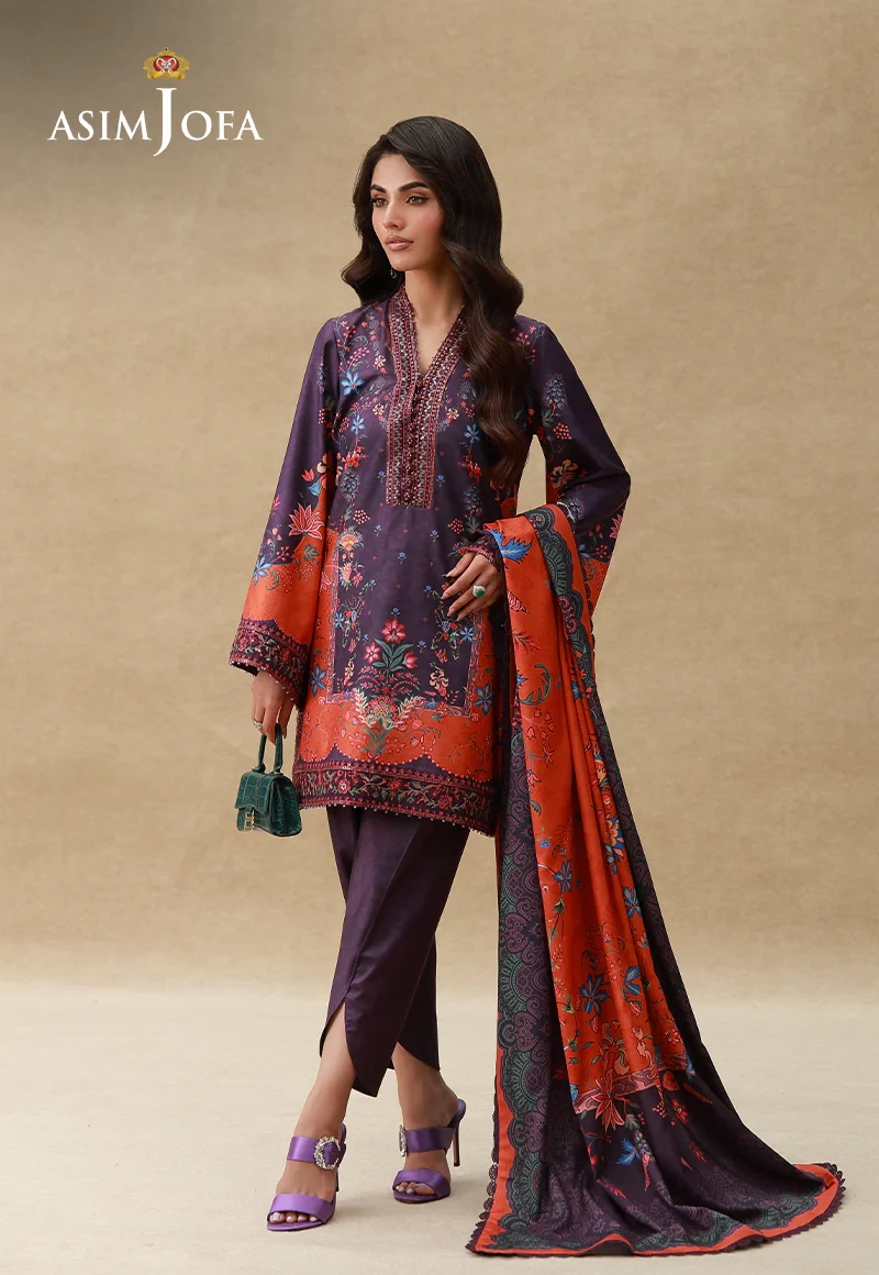 AJULSC-10 Embroidered Crepe Silk - AJULSC-10-UNS