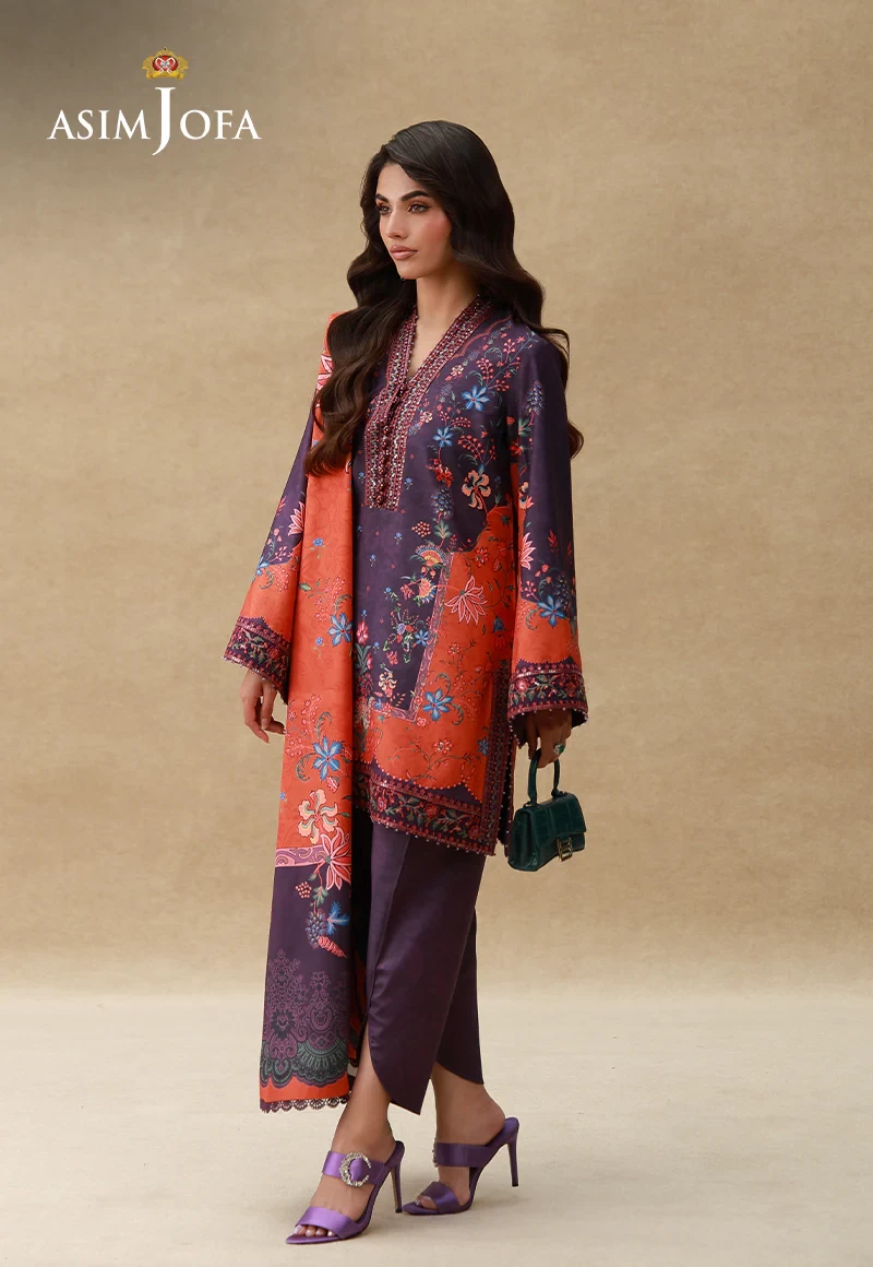 AJULSC-10 Embroidered Crepe Silk - AJULSC-10-UNS