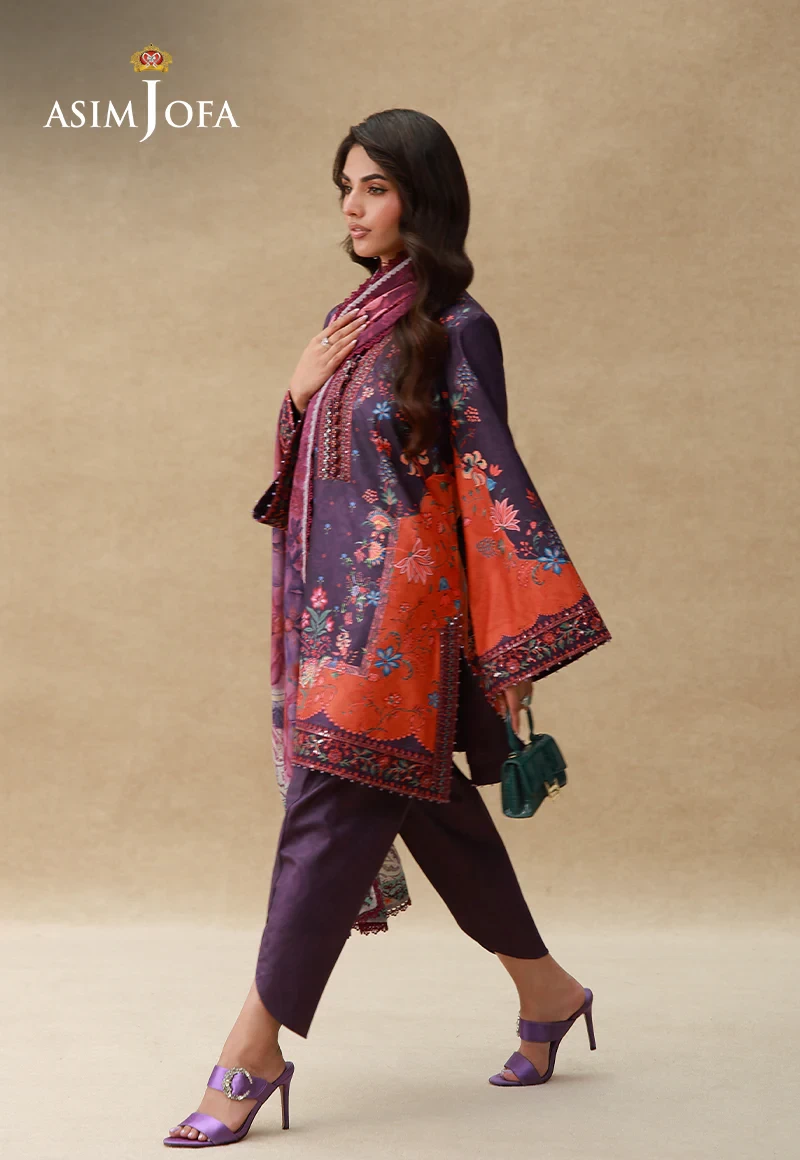 AJULSC-10 Embroidered Crepe Silk - AJULSC-10-UNS