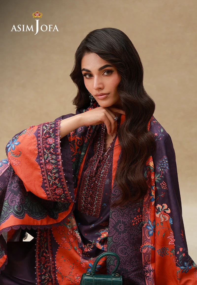AJULSC-10 Embroidered Crepe Silk - AJULSC-10-UNS