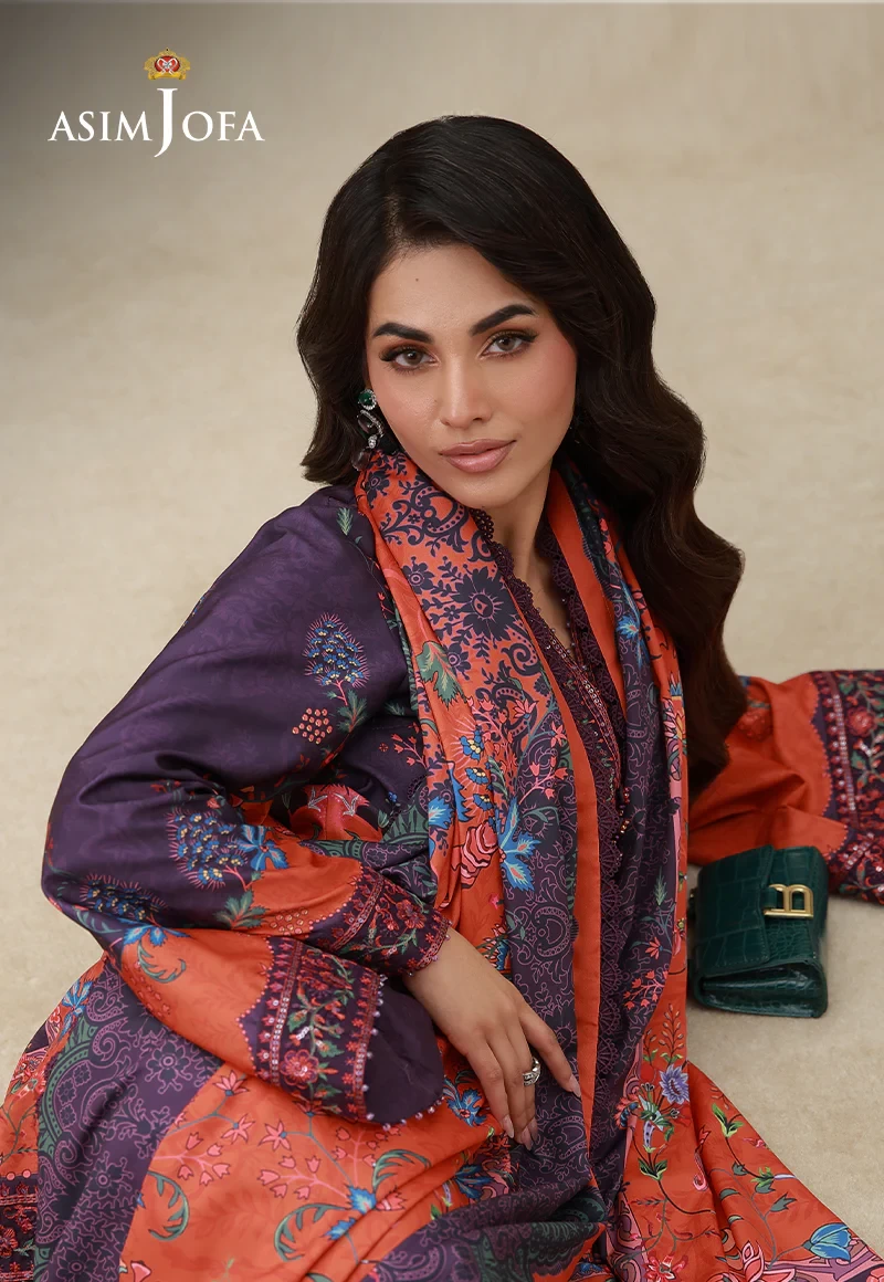 AJULSC-10 Embroidered Crepe Silk - AJULSC-10-UNS