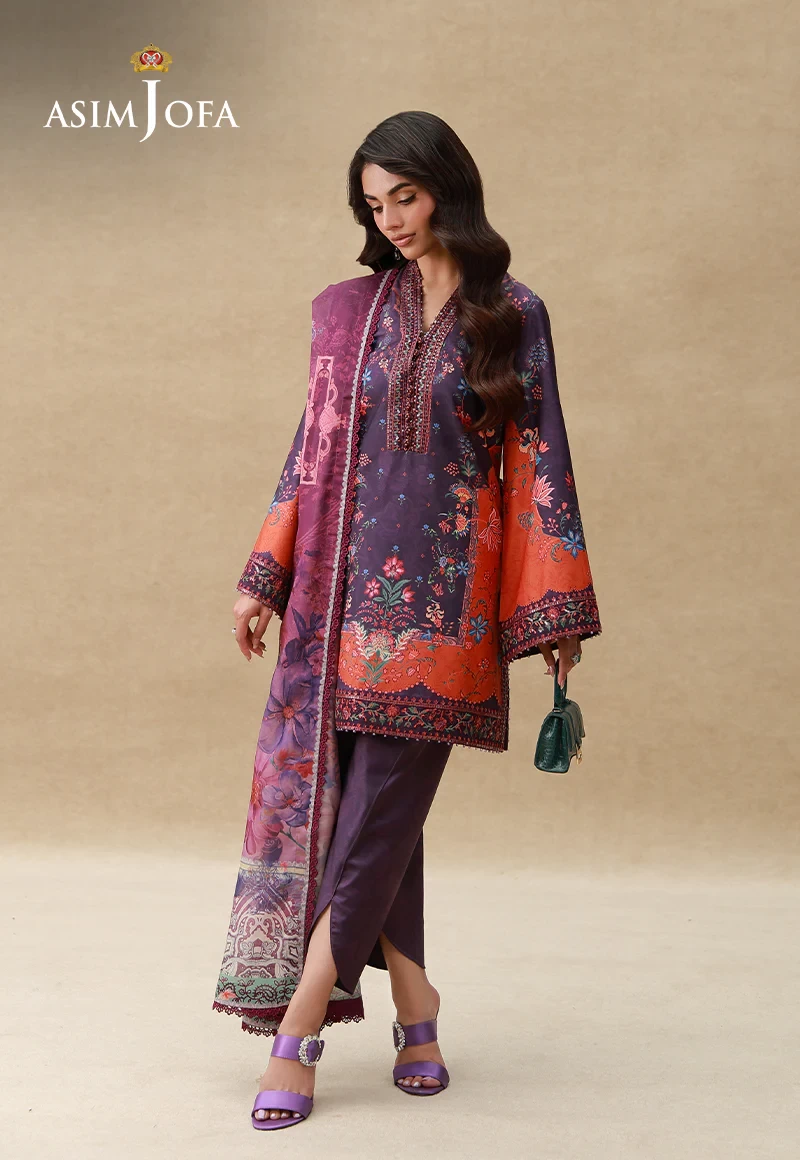 AJULSC-10 Embroidered Crepe Silk - AJULSC-10-UNS