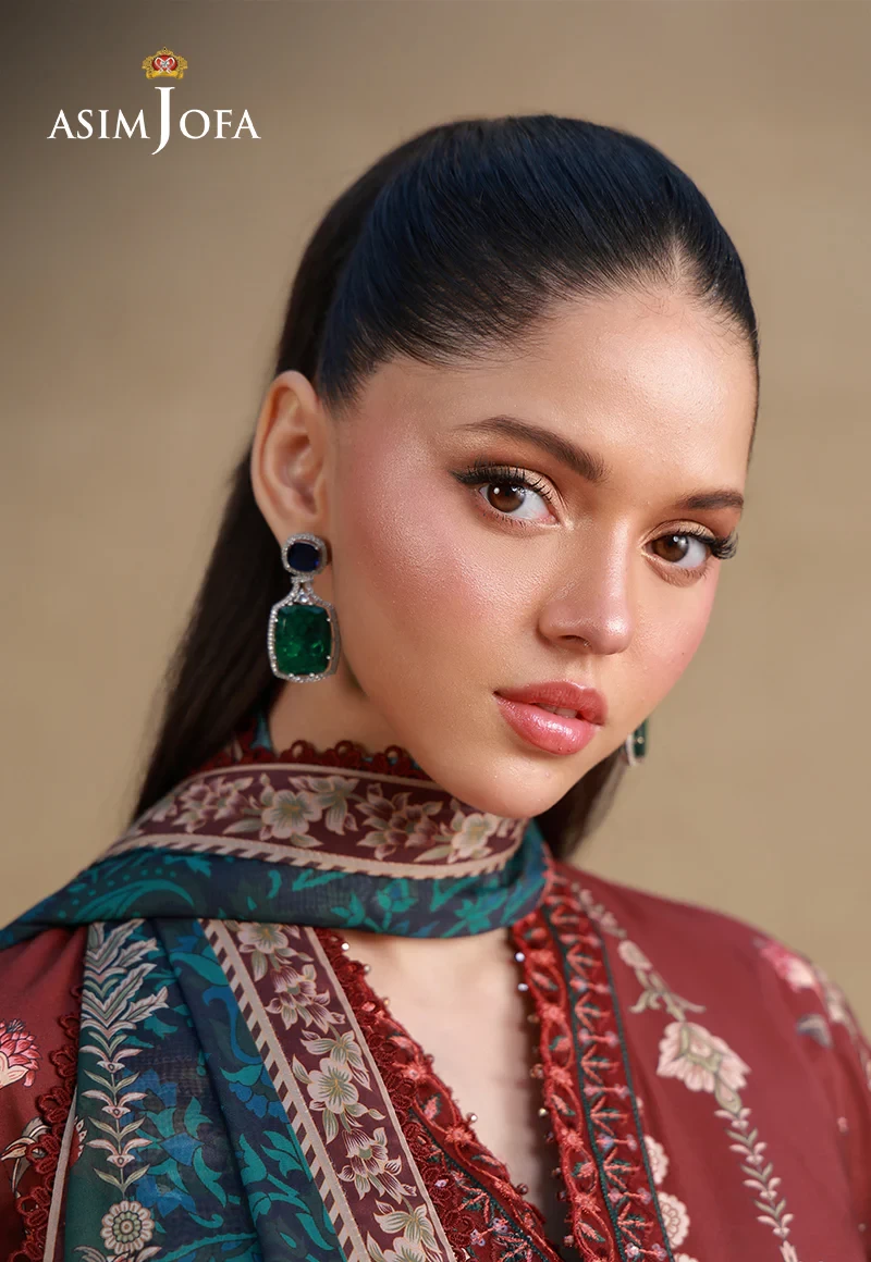 AJULSC-07 Embroidered Raw Silk - AJULSC-07-UNS