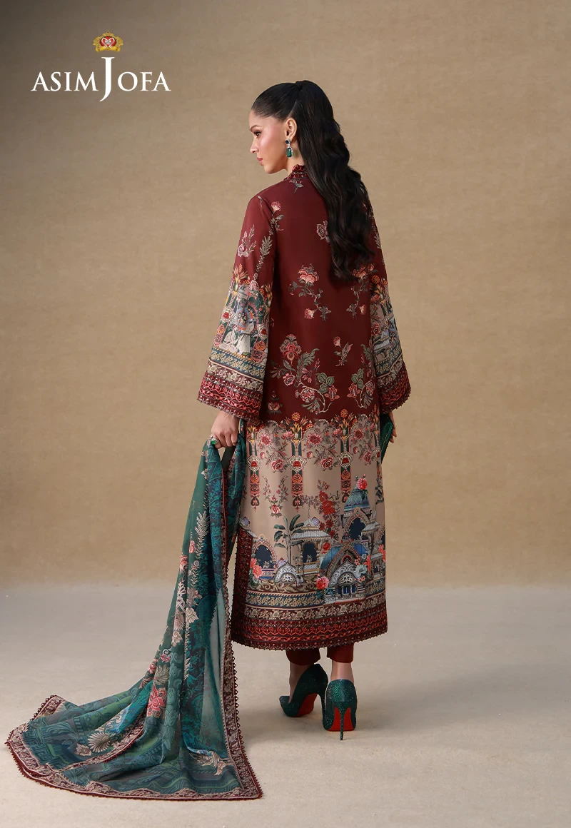 AJULSC-07 Embroidered Raw Silk - AJULSC-07-UNS