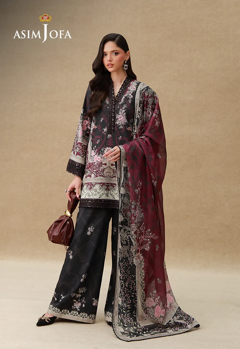 AJULSC-08 Embroidered Raw Silk - AJULSC-08-UNS