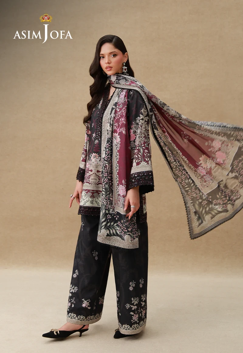 AJULSC-08 Embroidered Raw Silk - AJULSC-08-UNS