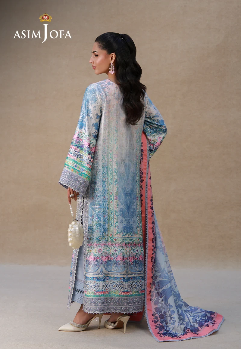 AJULSC-06 Embroidered Charmeuse Silk -  AJULSC-06-UNS