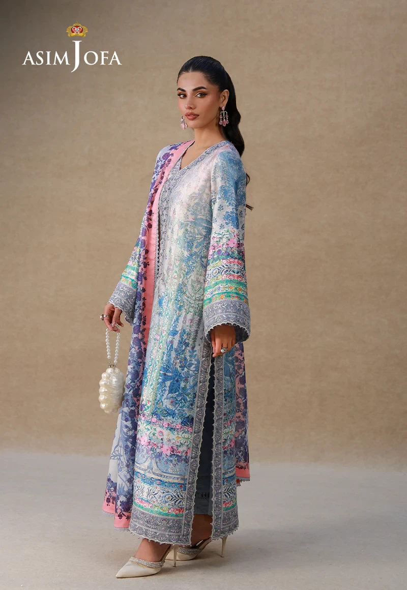 AJULSC-06 Embroidered Charmeuse Silk -  AJULSC-06-UNS