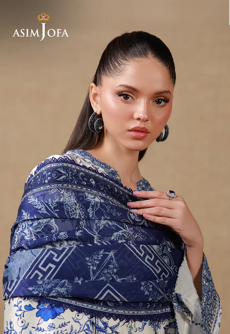 AJULSC-05 Embroidered Charmeuse Silk - AJULSC-05-UNS