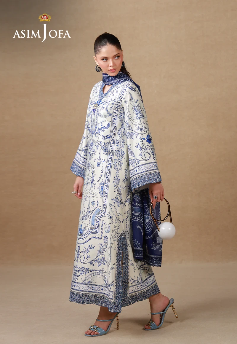 AJULSC-05 Embroidered Charmeuse Silk - AJULSC-05-UNS
