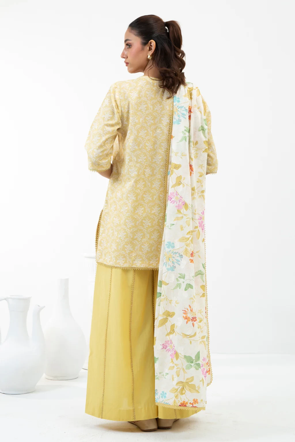 PRINTED JACQUARD 3 PIECE SUIT - WFM35687