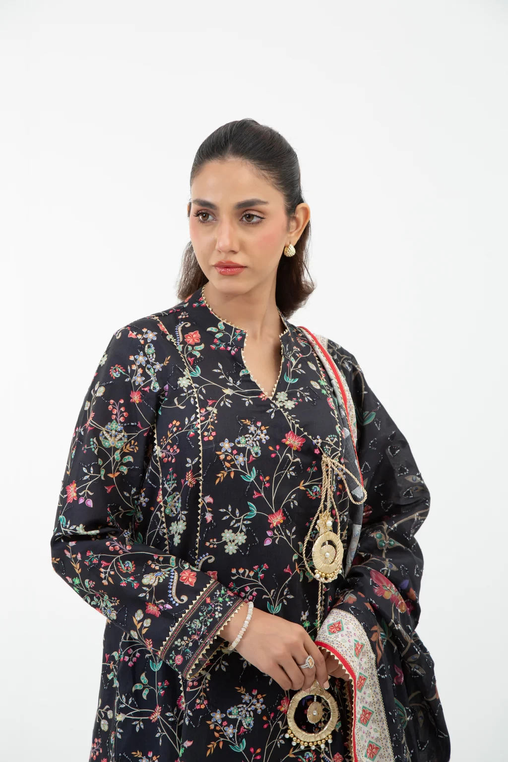 PRINTED JACQUARD 3 PIECE SUIT - WFM35686