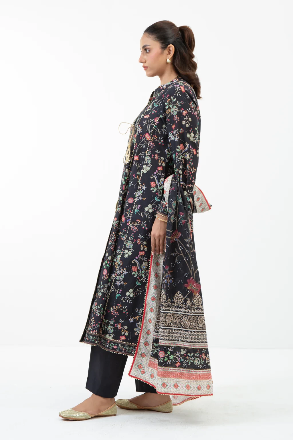 PRINTED JACQUARD 3 PIECE SUIT - WFM35686