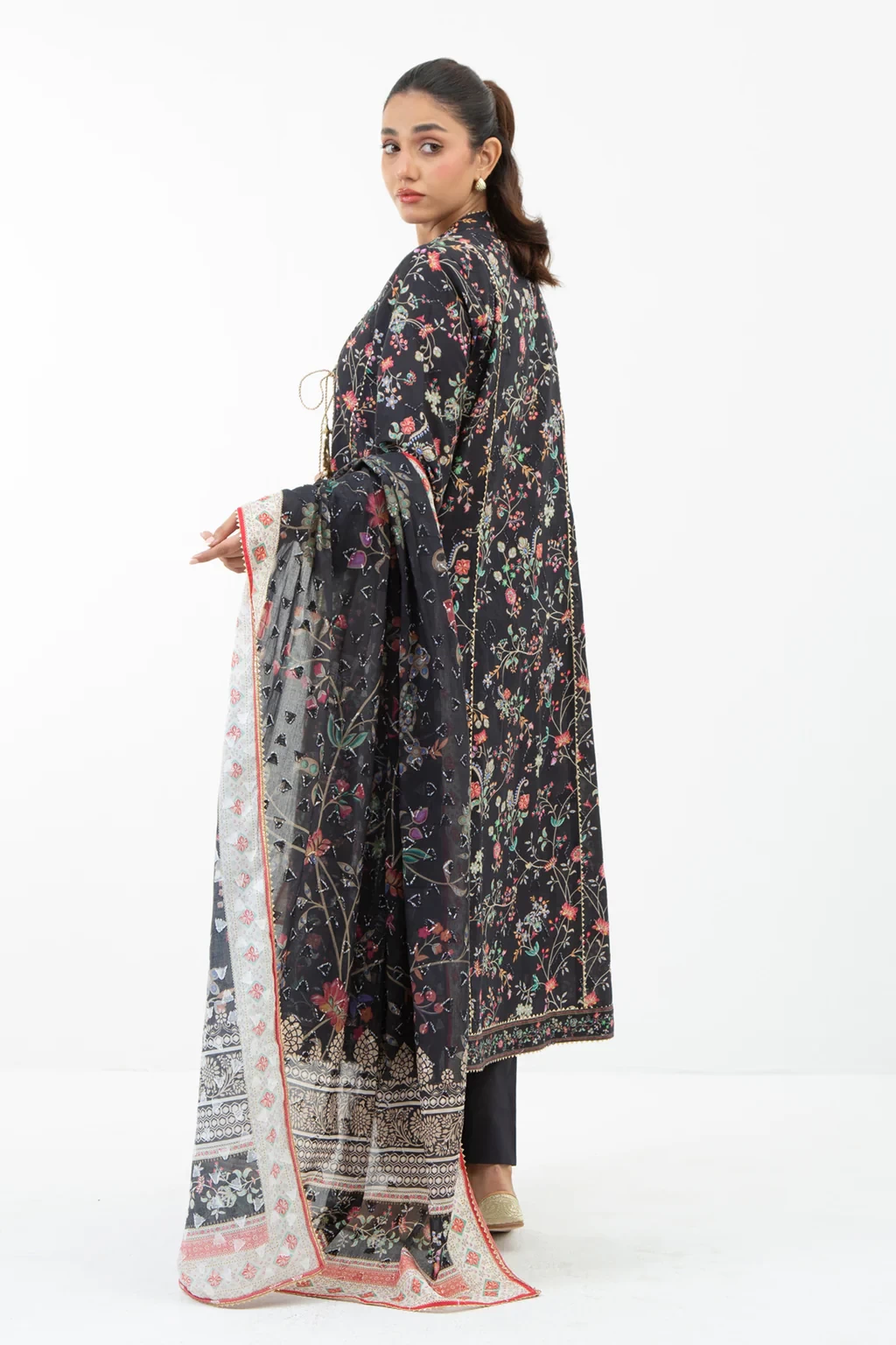 PRINTED JACQUARD 3 PIECE SUIT - WFM35686