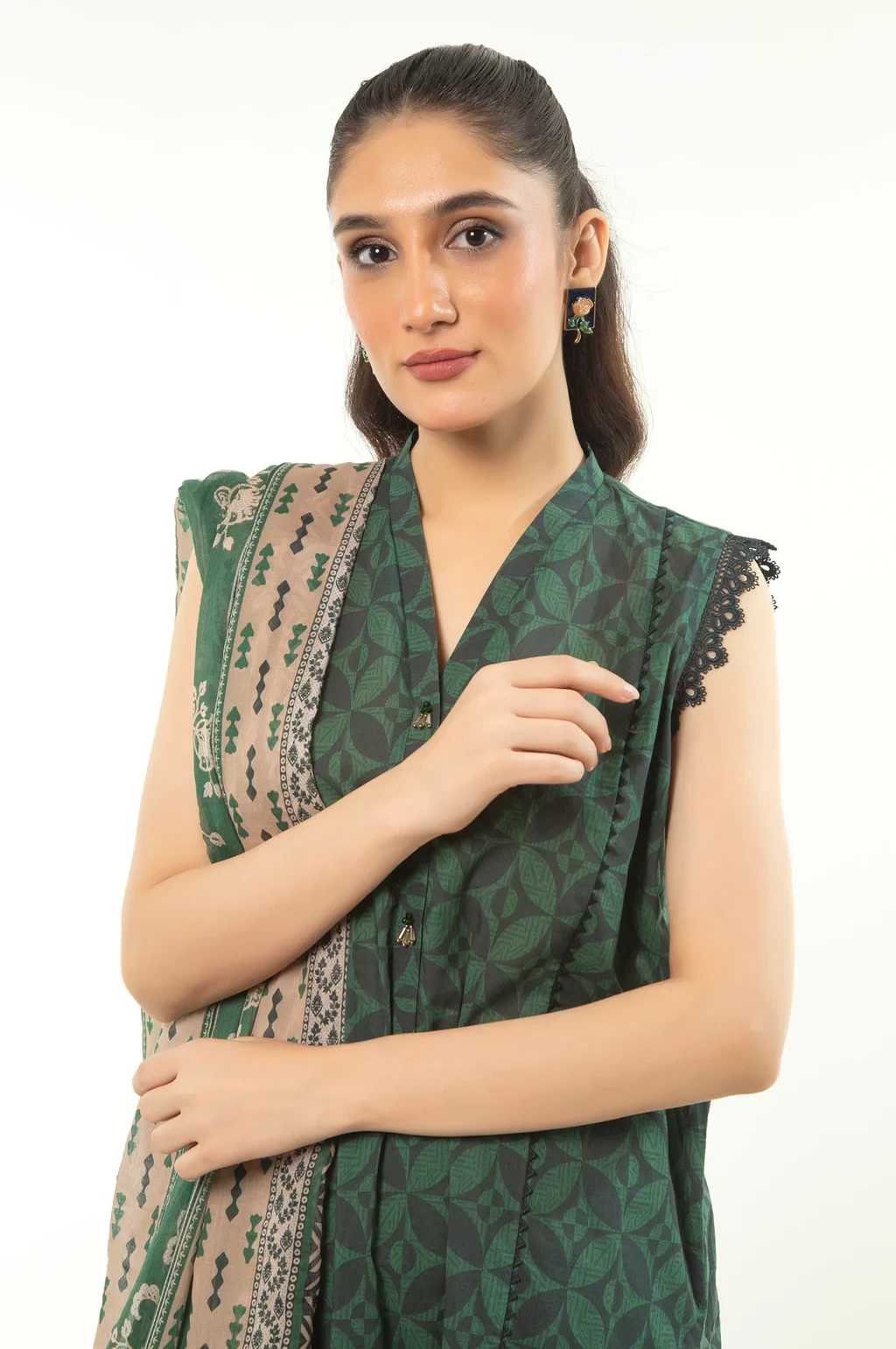 PRINTED LAWN 3 PIECE SUIT - WFM35517