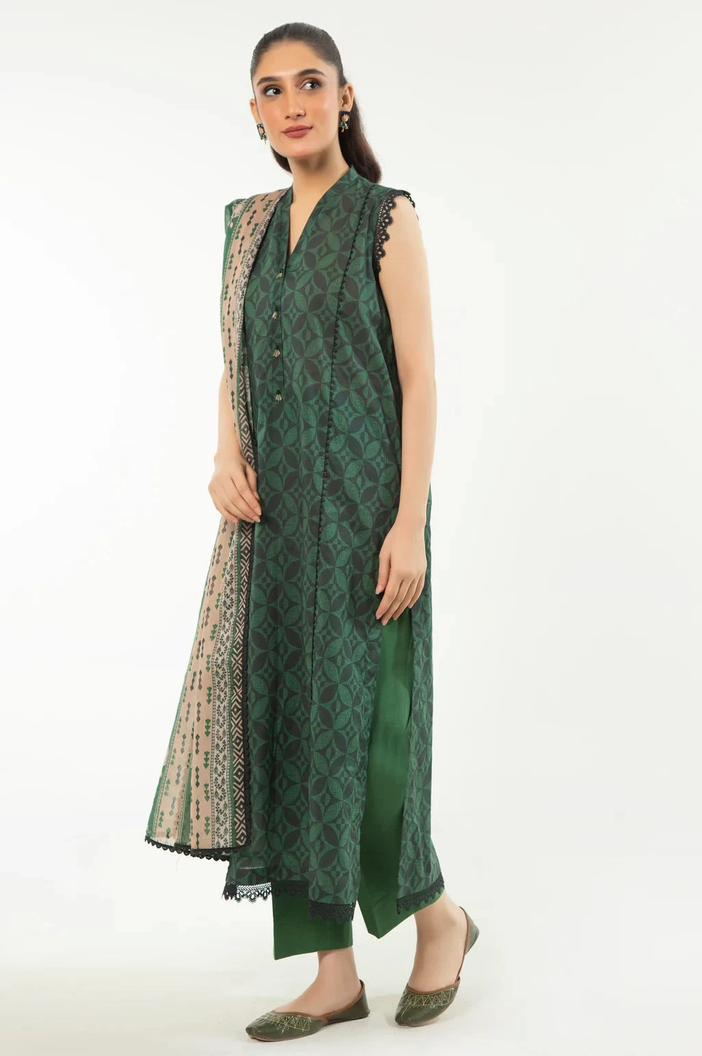 PRINTED LAWN 3 PIECE SUIT - WFM35517