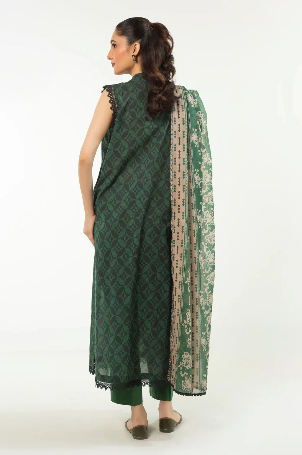 PRINTED LAWN 3 PIECE SUIT - WFM35517