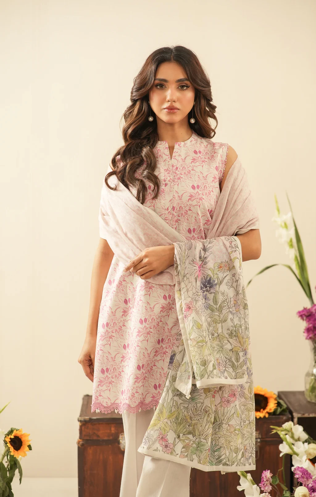 PRINTED LAWN 3 PIECE SUIT - WFM36102