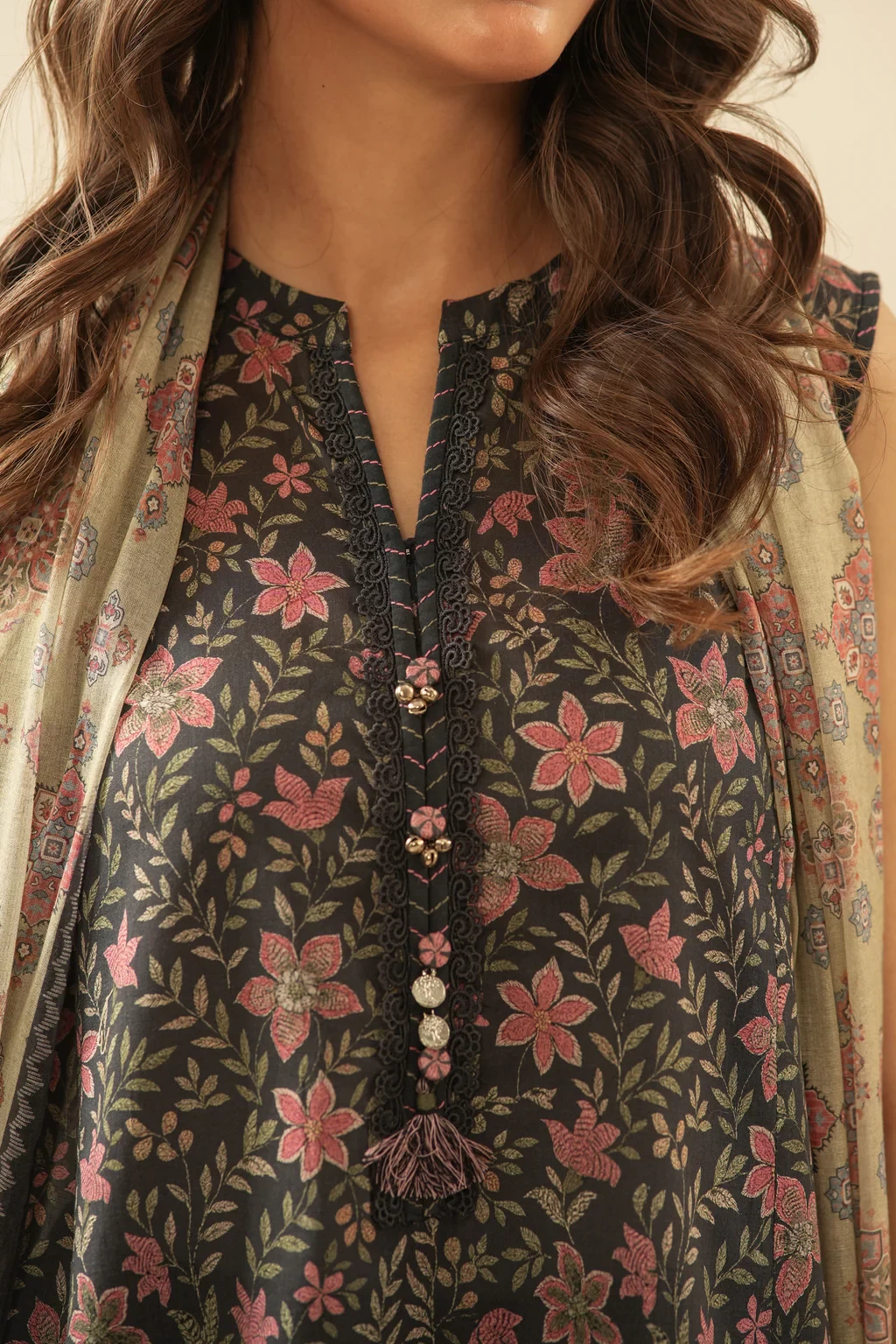PRINTED LAWN 3 PIECE SUIT - WFM36105