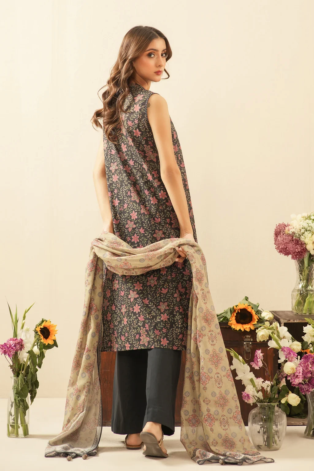 PRINTED LAWN 3 PIECE SUIT - WFM36105