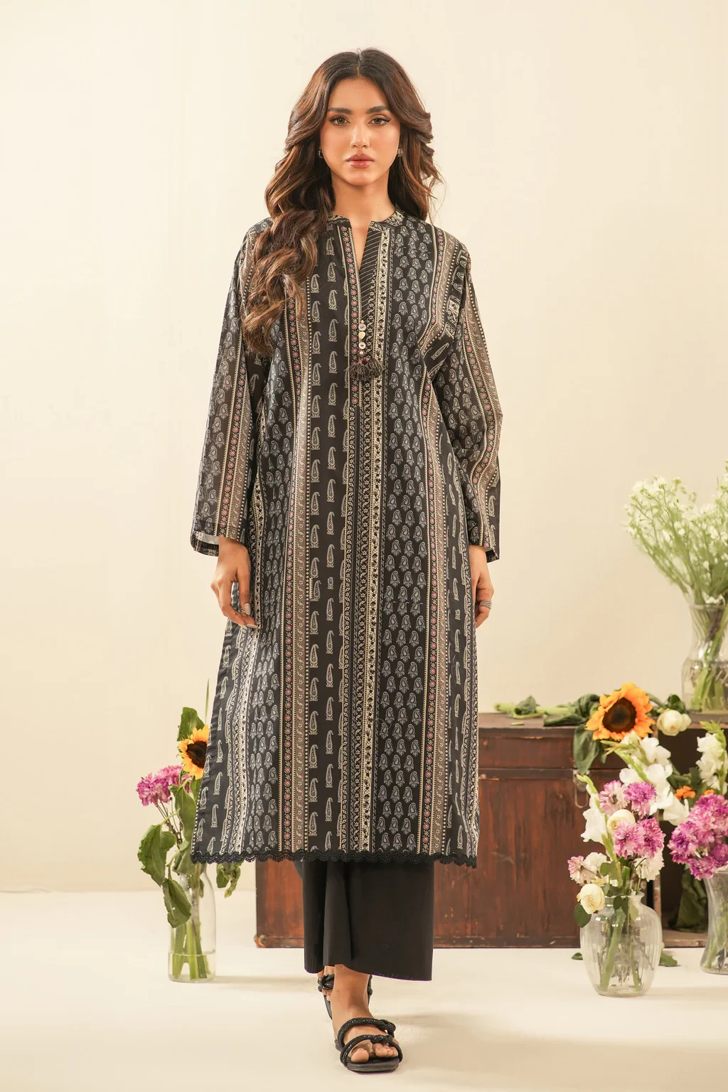 PRINTED LAWN 3 PIECE SUIT - WFM36106
