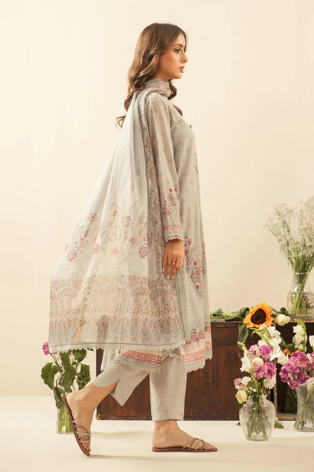 PRINTED LAWN 3 PIECE SUIT - WFM36109