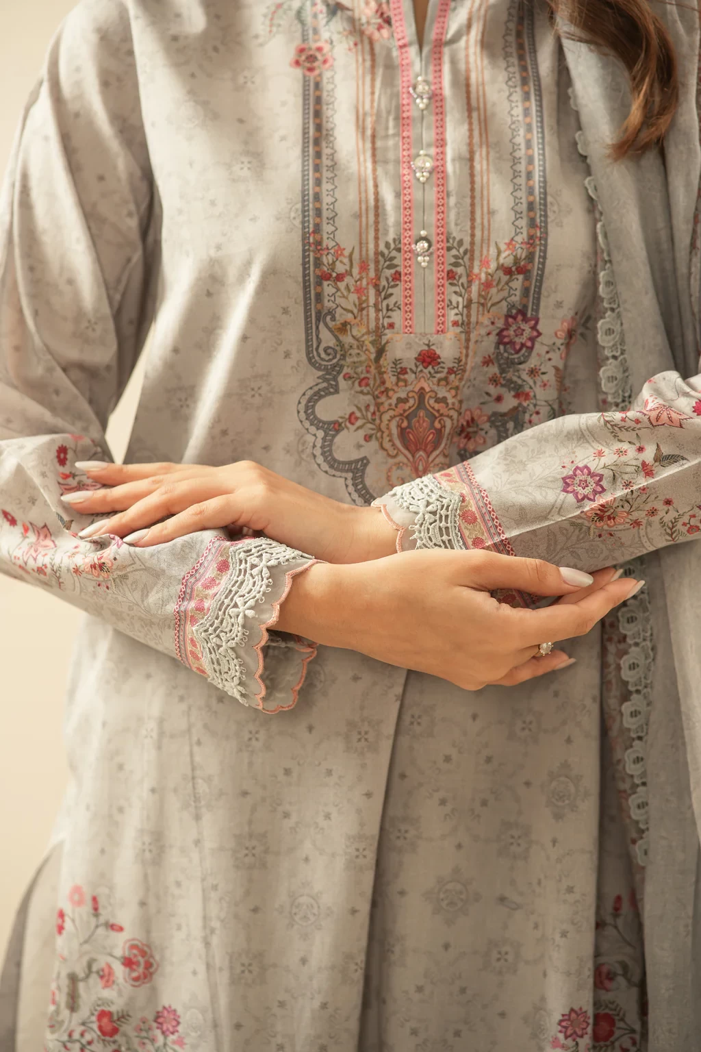 PRINTED LAWN 3 PIECE SUIT - WFM36109