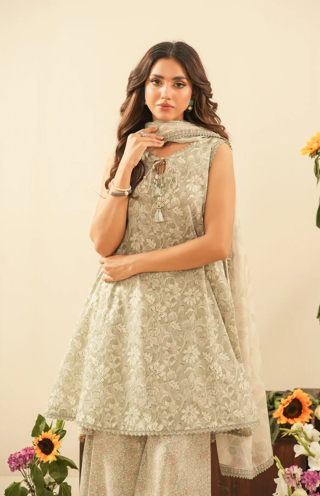PRINTED LAWN 3 PIECE SUIT - WFM36110