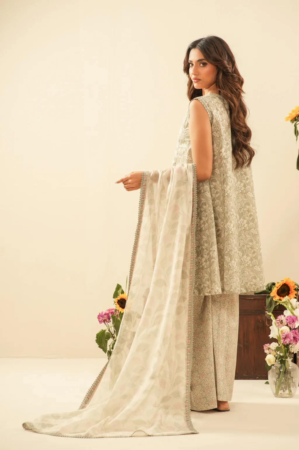 PRINTED LAWN 3 PIECE SUIT - WFM36110