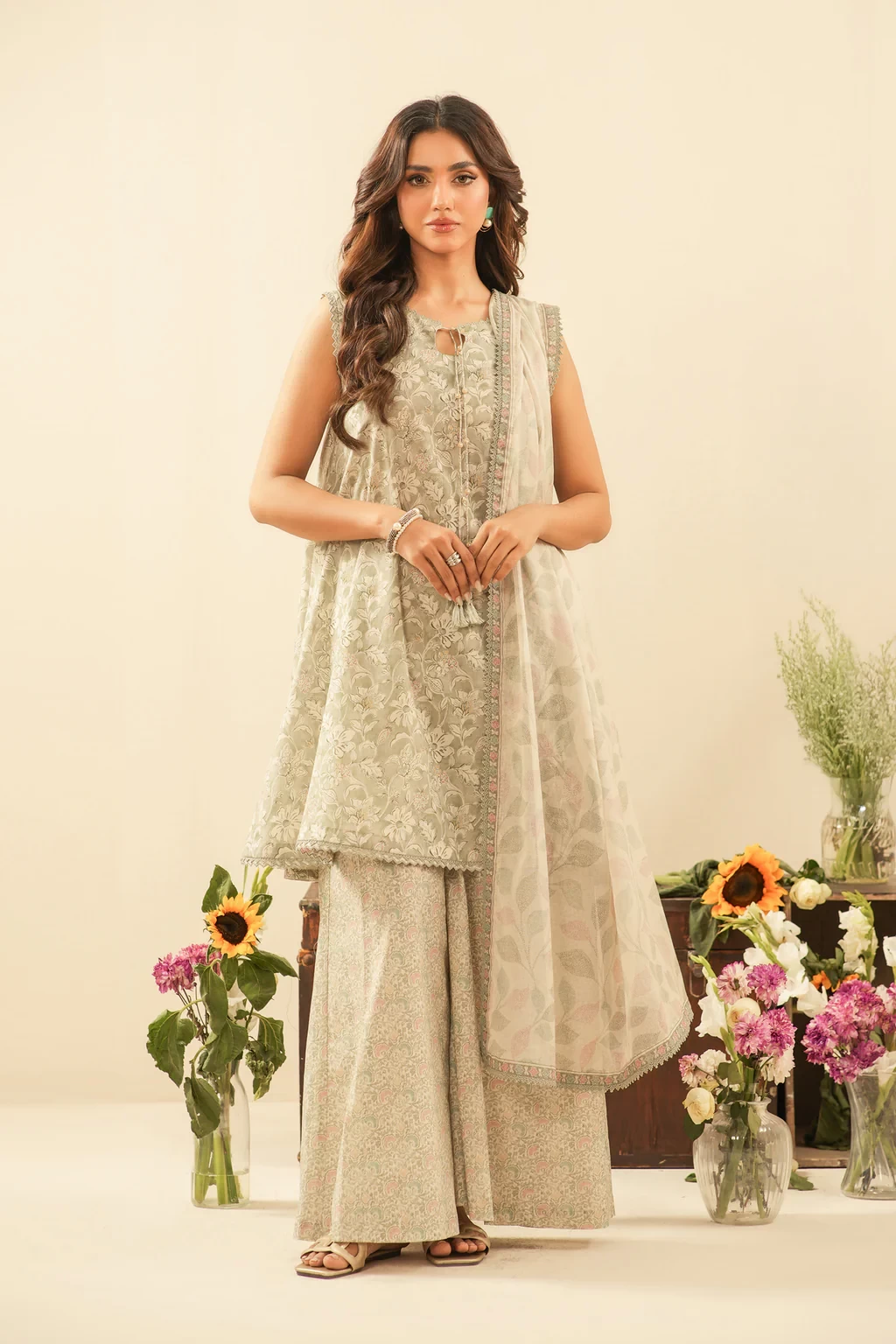 PRINTED LAWN 3 PIECE SUIT - WFM36110