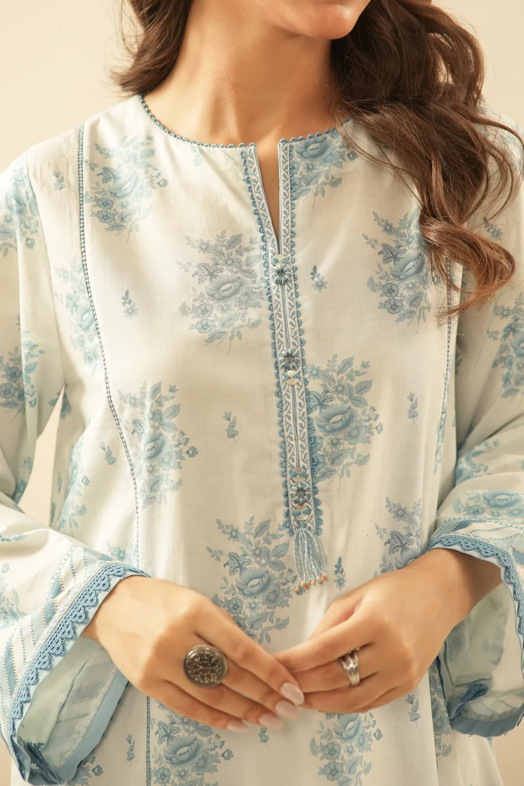 PRINTED LAWN 3 PIECE SUIT - WFM36114