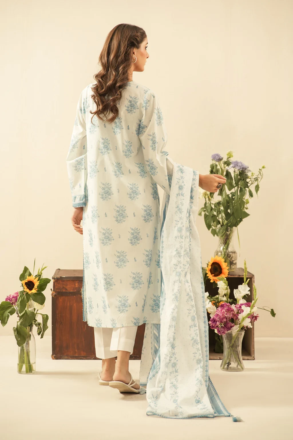 PRINTED LAWN 3 PIECE SUIT - WFM36114