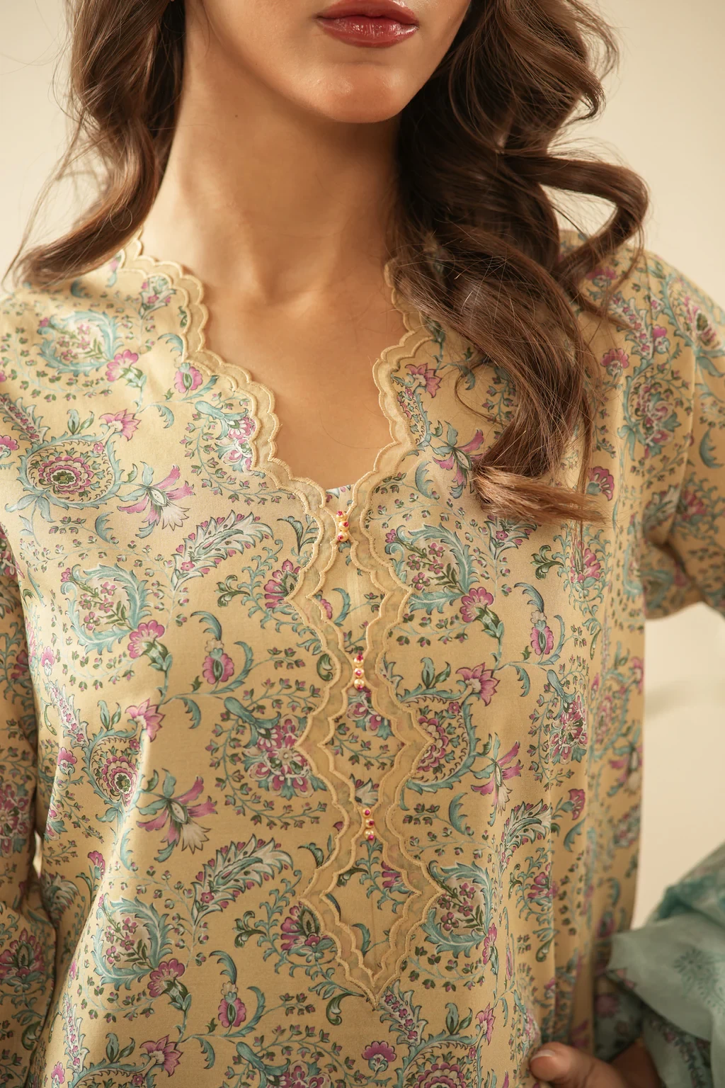 PRINTED LAWN 3 PIECE SUIT - WFM36116