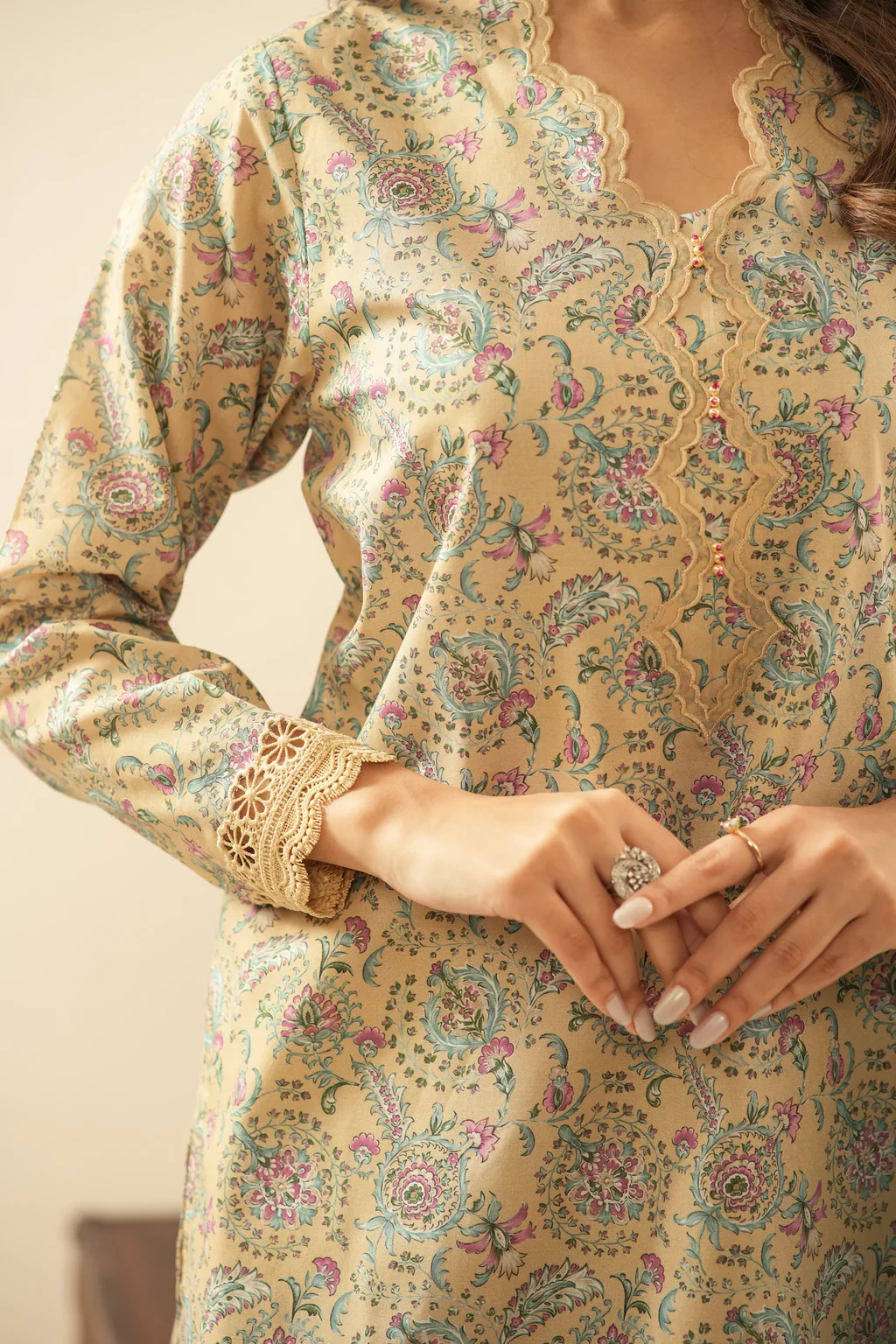 PRINTED LAWN 3 PIECE SUIT - WFM36116