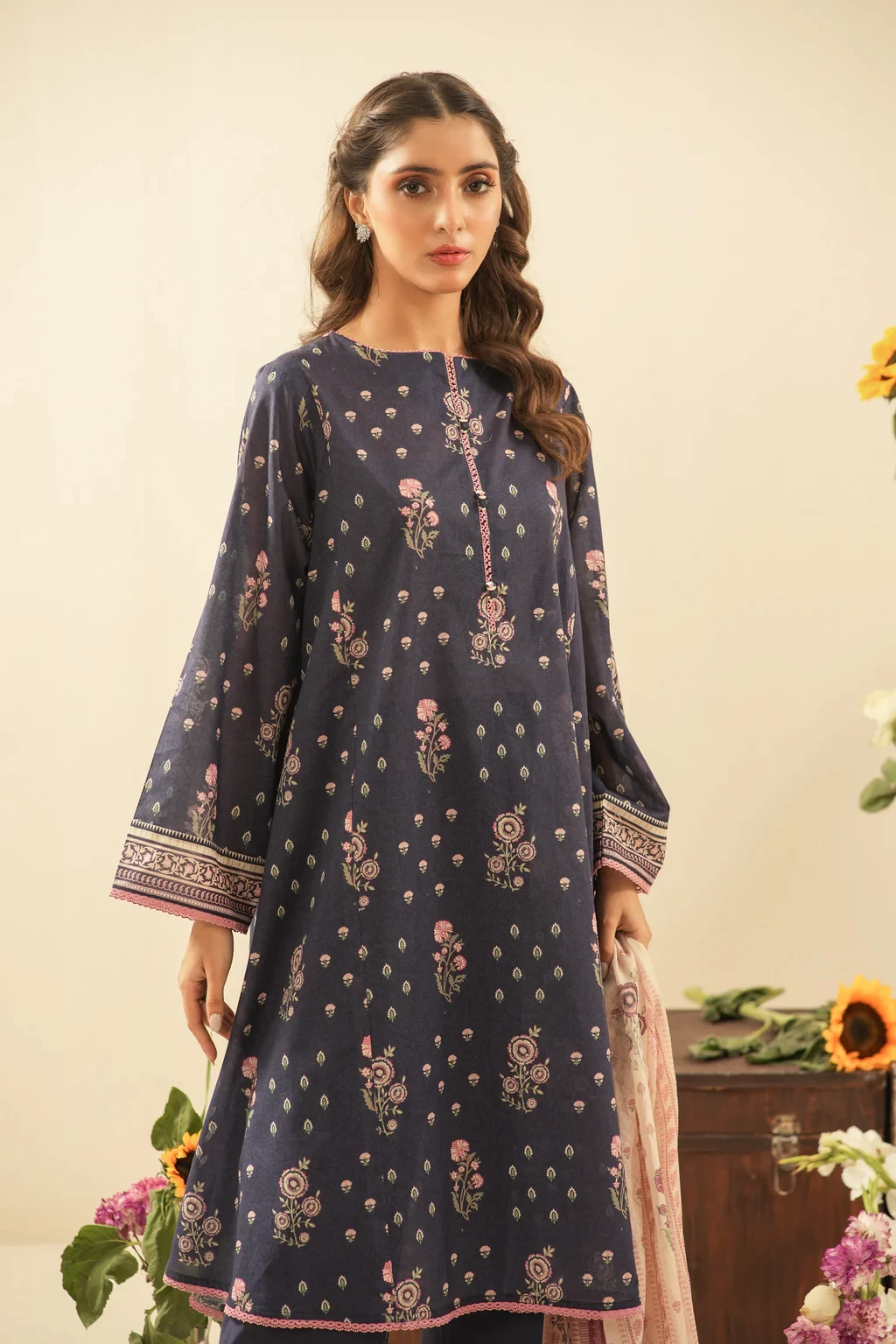 PRINTED LAWN 3 PIECE SUIT - WFM36117