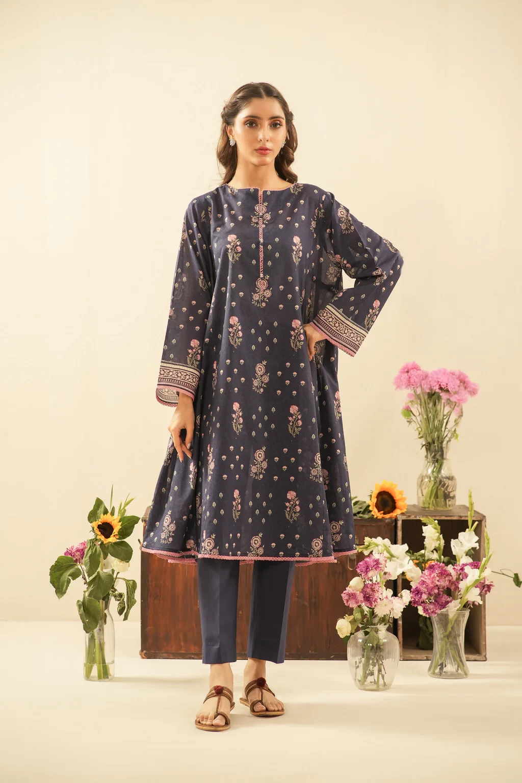 PRINTED LAWN 3 PIECE SUIT - WFM36117
