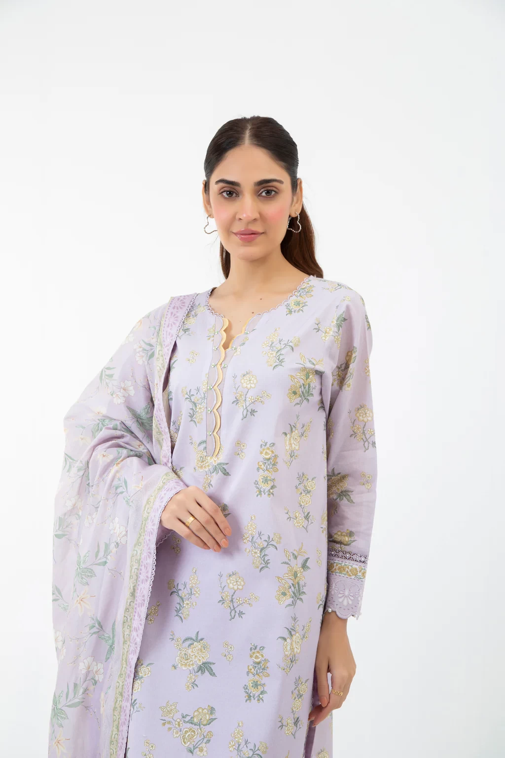 PRINTED CAMBRIC 3 PIECE SUIT - WFM35521