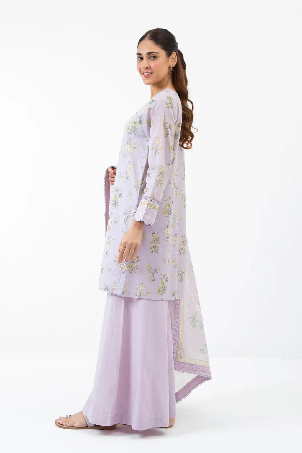 PRINTED CAMBRIC 3 PIECE SUIT - WFM35521
