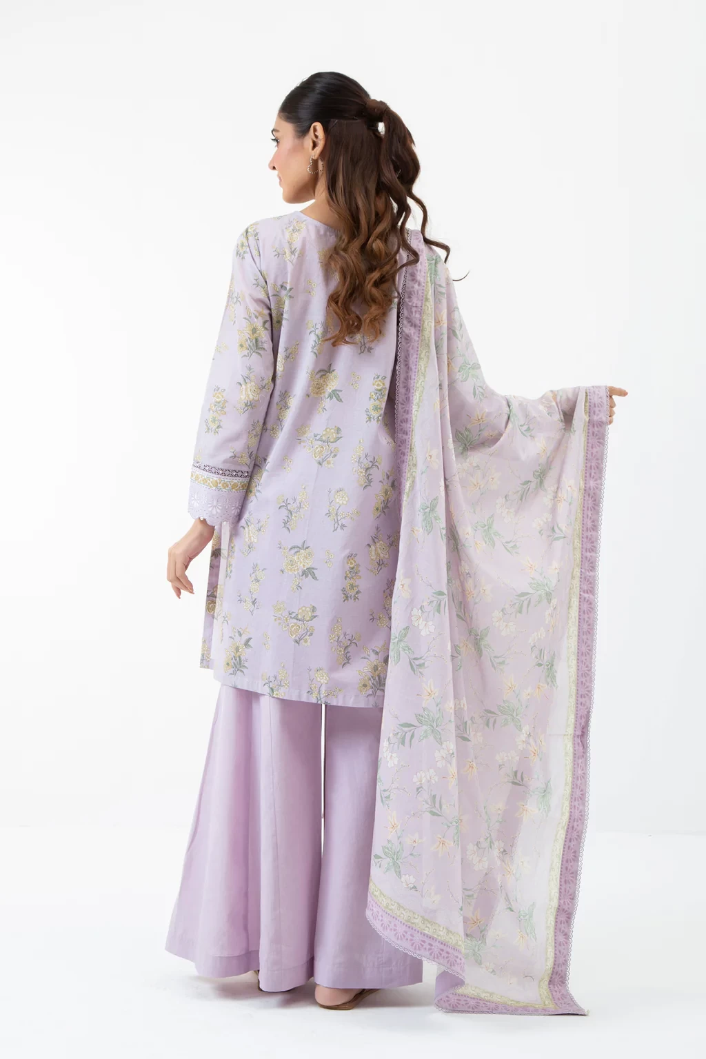 PRINTED CAMBRIC 3 PIECE SUIT - WFM35521